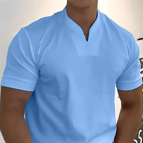 2025 Summer Solid Tee V-Neck