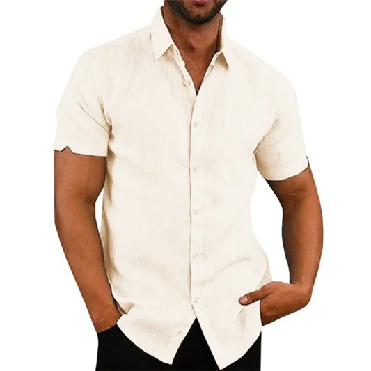Men's Cotton Linen Summer Shirt