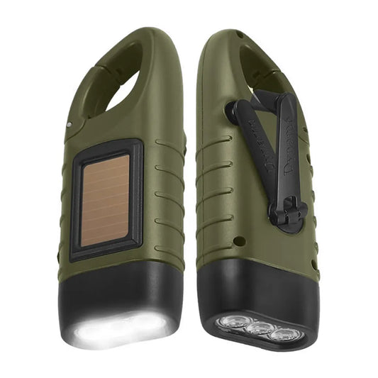 Hand Crank Solar Powered Rechargeable Survival Light