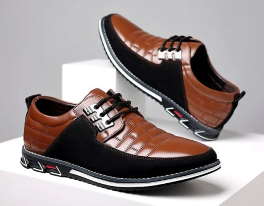 Men's Casual Leather Lace Shoes