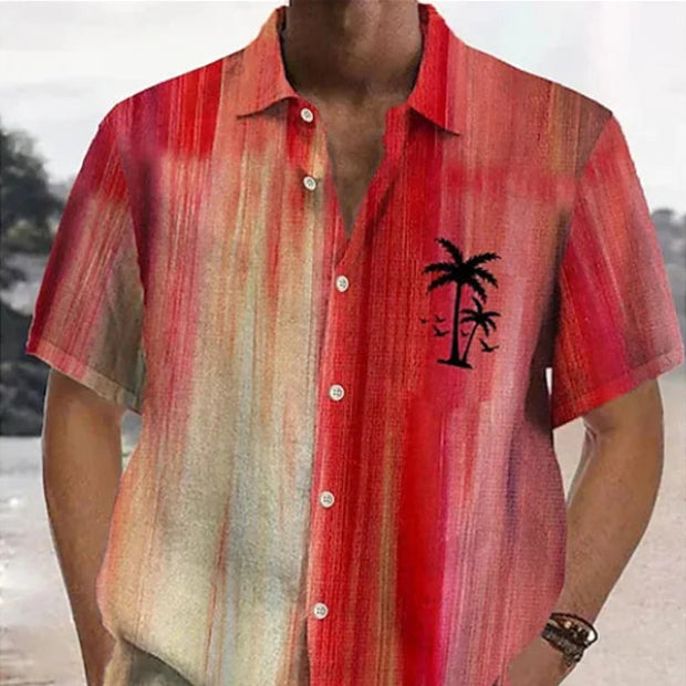 Men's Summer Flower Hawaiian Shirt