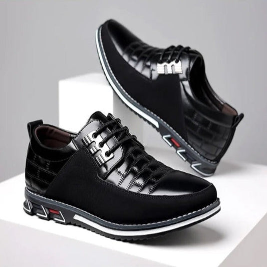 Men's Casual Leather Lace Shoes