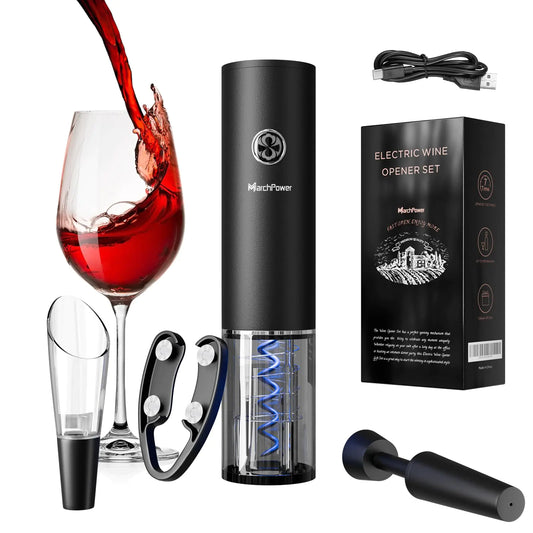 Electric Wine Bottle Opener Set