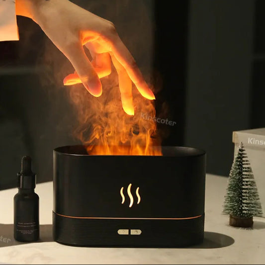 Aroma LED Oil Flame Lamp Diffusor