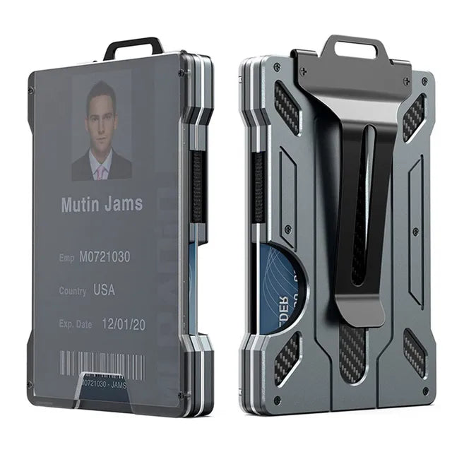 Men's Tactical Aluminum Mini Magic Wallet