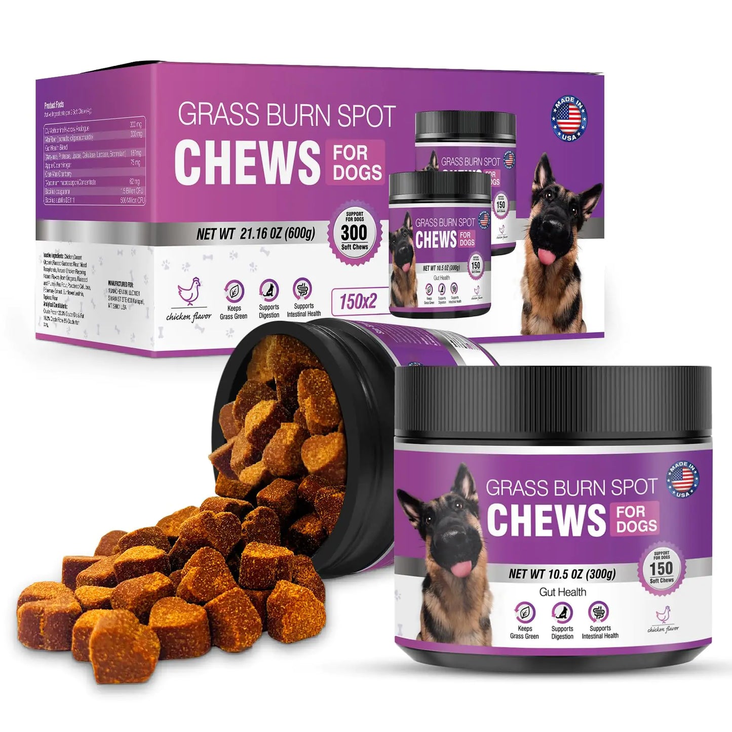 Grass Burn Spot Chews for Dogs