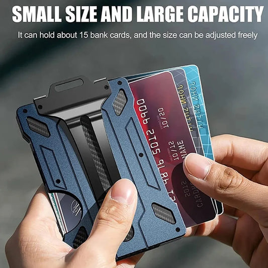 Men's Tactical Aluminum Mini Magic Wallet