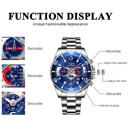 Men's Stainless Steel Fashion Sports Watch