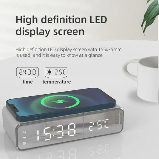 LED Alarm Clock with Charging Station