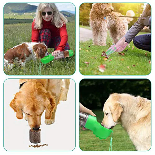 Portable Water & Snack Dog Bottle