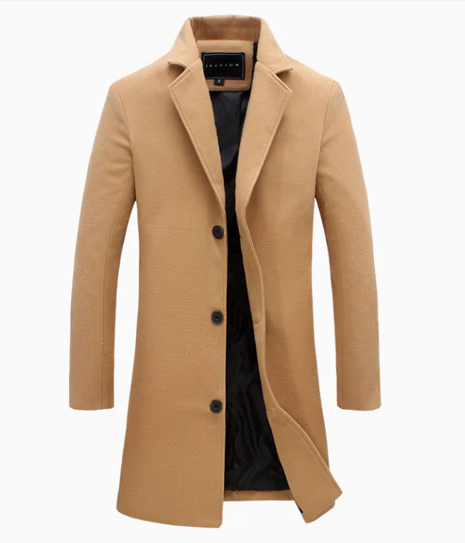 MetroStyle Men’s Woolen Coat