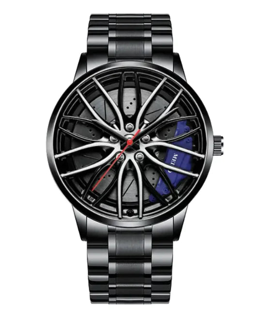 Stainless Steel Hollow Disc Watch