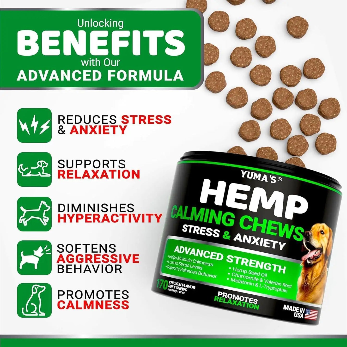 Hemp Calming Chews for Dogs