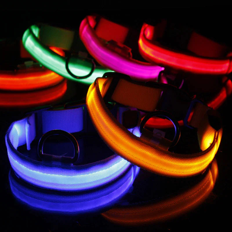 LED Adjustable Flashing Dog Collar