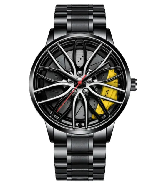 Stainless Steel Hollow Disc Watch