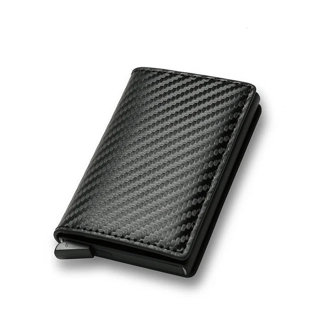 Carbon Fiber RFID Slim Mini Wallet