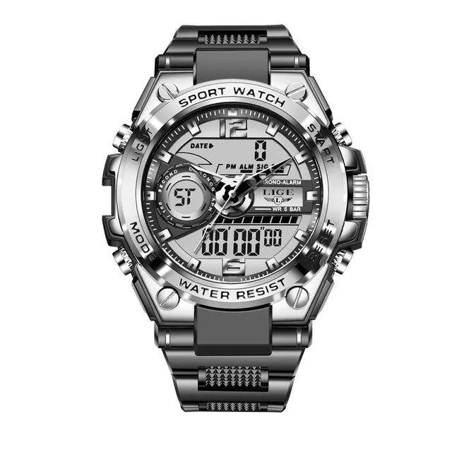 Military Digital 50m Waterproof Wristwatch