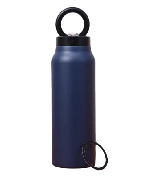 Water Bottle with Magnetic Phone Holder