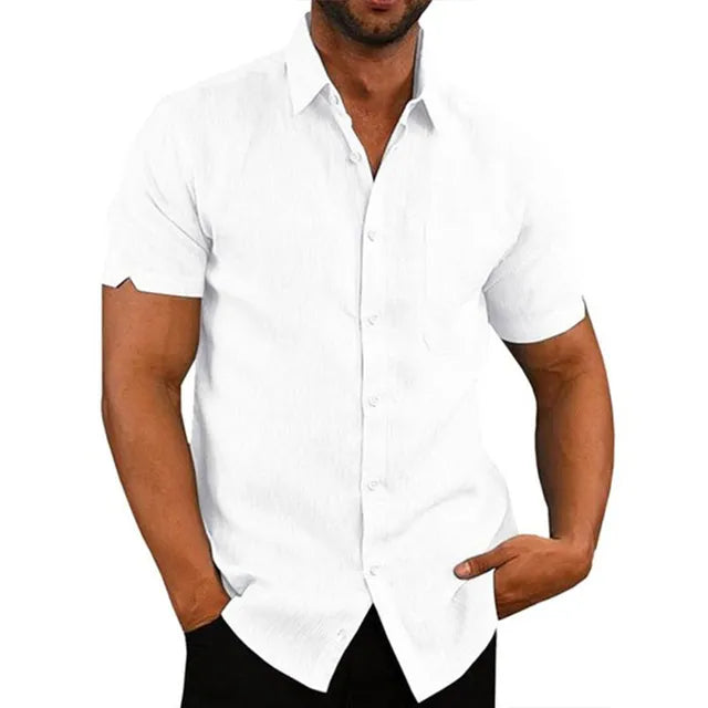 Men's Cotton Linen Summer Shirt