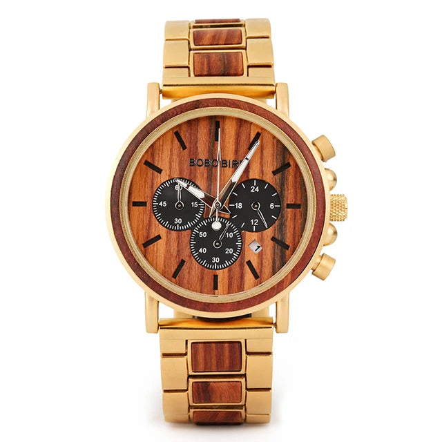 2025 Bobo Bird Ebony Wood Watch