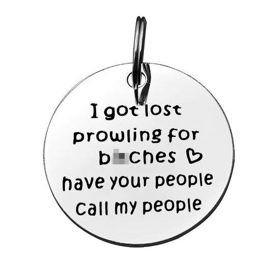 Funny Pet Tag Dog Collar
