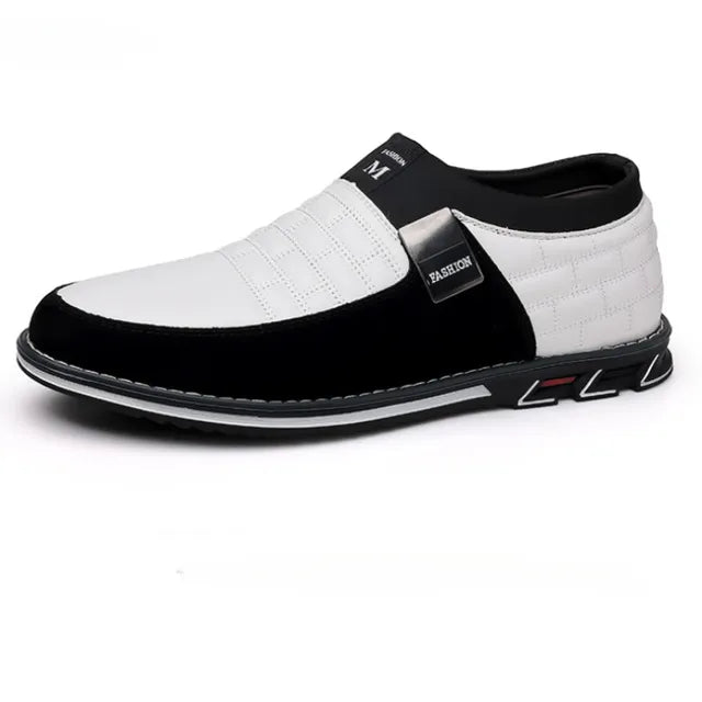 Men's Casual Leather Slip-On Shoes