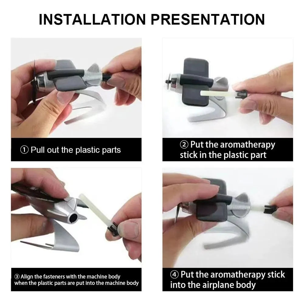 Solar Airplane Air Freshener