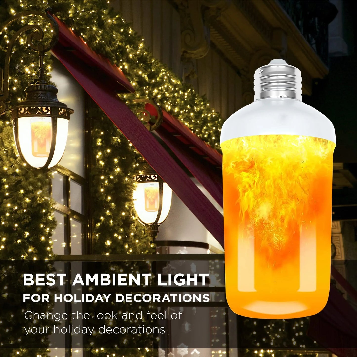 LED Flame Flickering Light Bulb