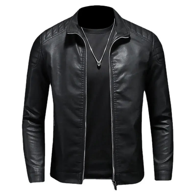 Men's MetroEdge Casual Leather Jacket