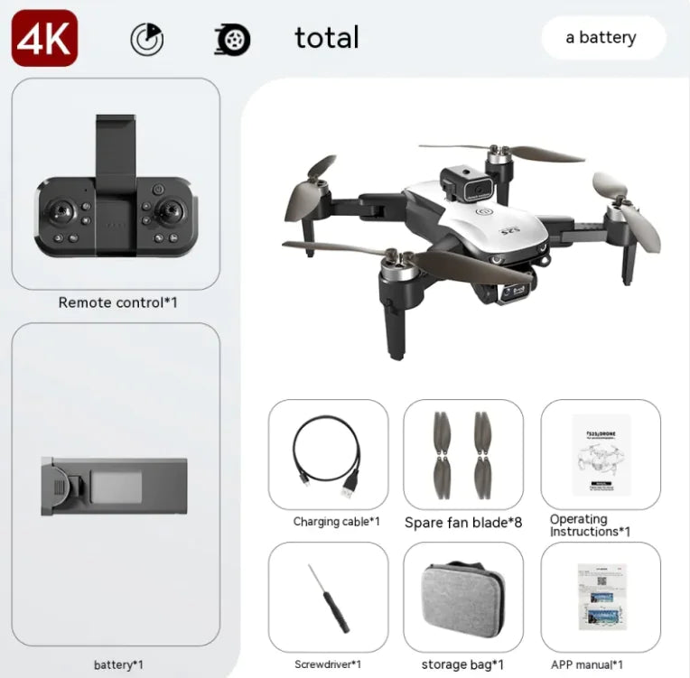 4K Drone with Obstacle Avoidance