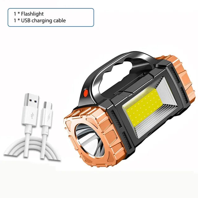 High Power Rechargeable LED Flashlight
