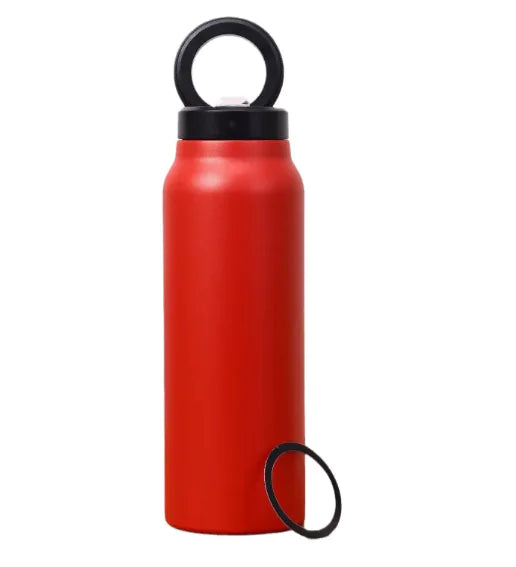 Water Bottle with Magnetic Phone Holder