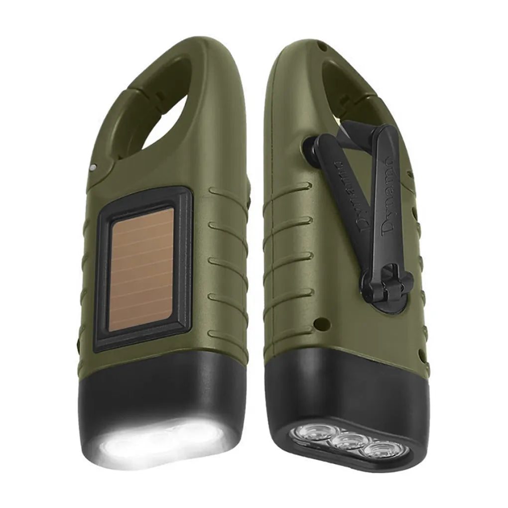 Hand Crank Solar Powered Rechargeable Survival Light