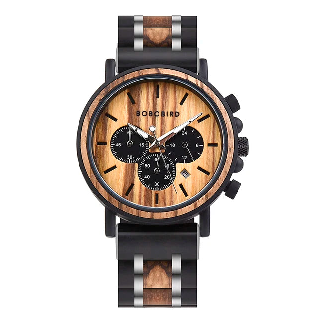 2025 Bobo Bird Ebony Wood Watch