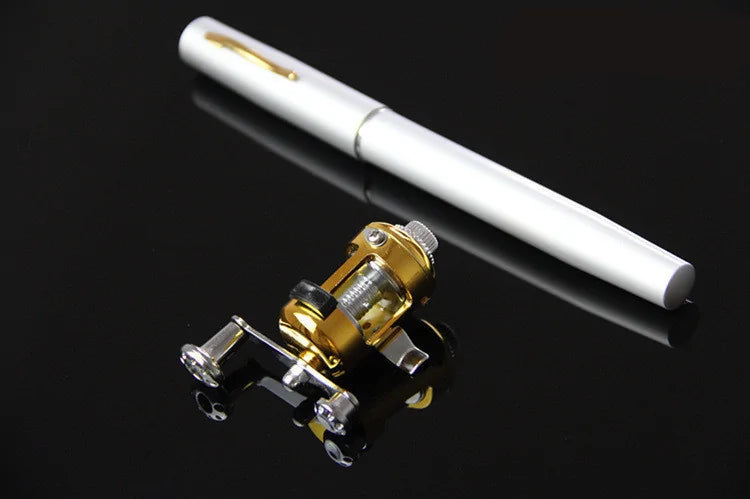 Mini Pen-Shaped Fishing Rod with Reel