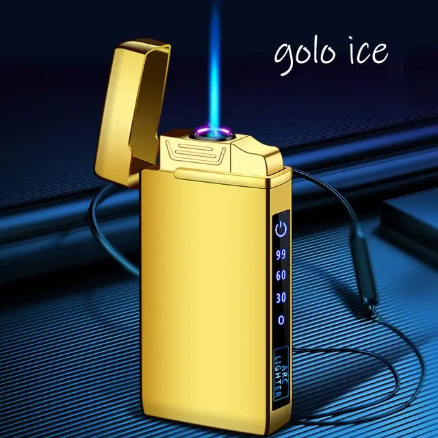 Dual Arc Windproof Rechargeable Butane Lighter