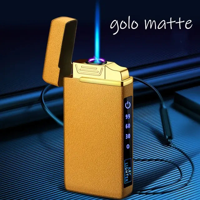 Dual Arc Windproof Rechargeable Butane Lighter