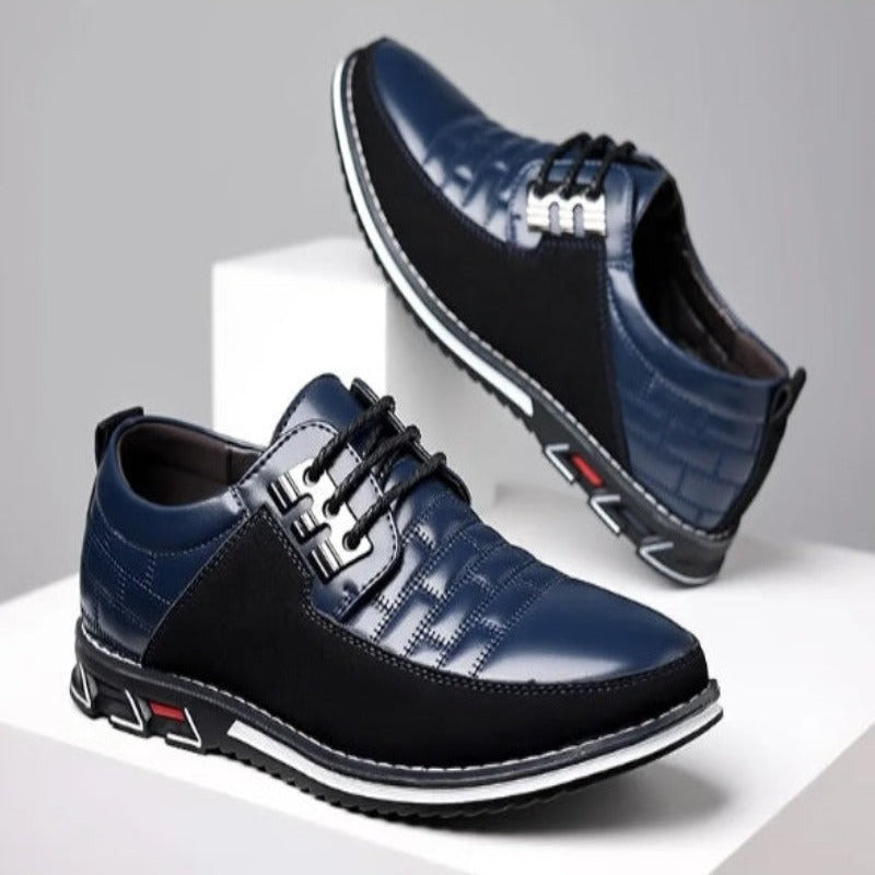Men's Casual Leather Lace Shoes