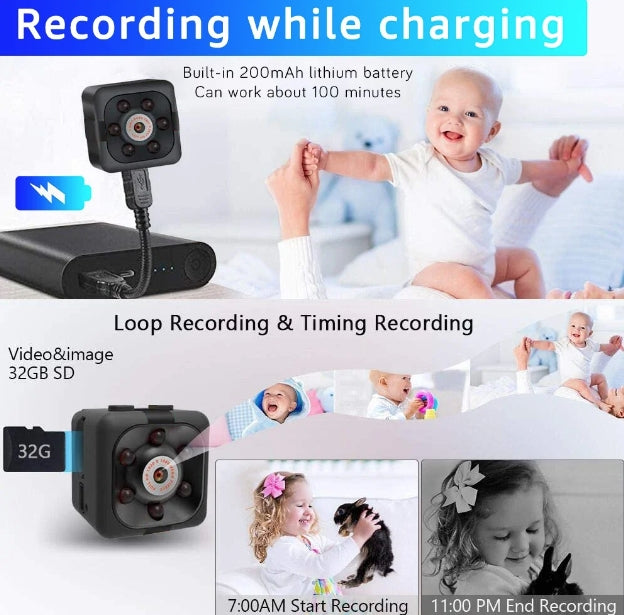 Mini HD 1080P Security Camera