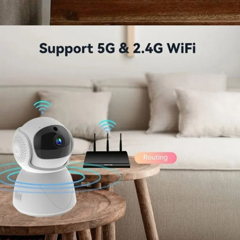 Wireless 1080P 64GB Security Camera with Google Alexa