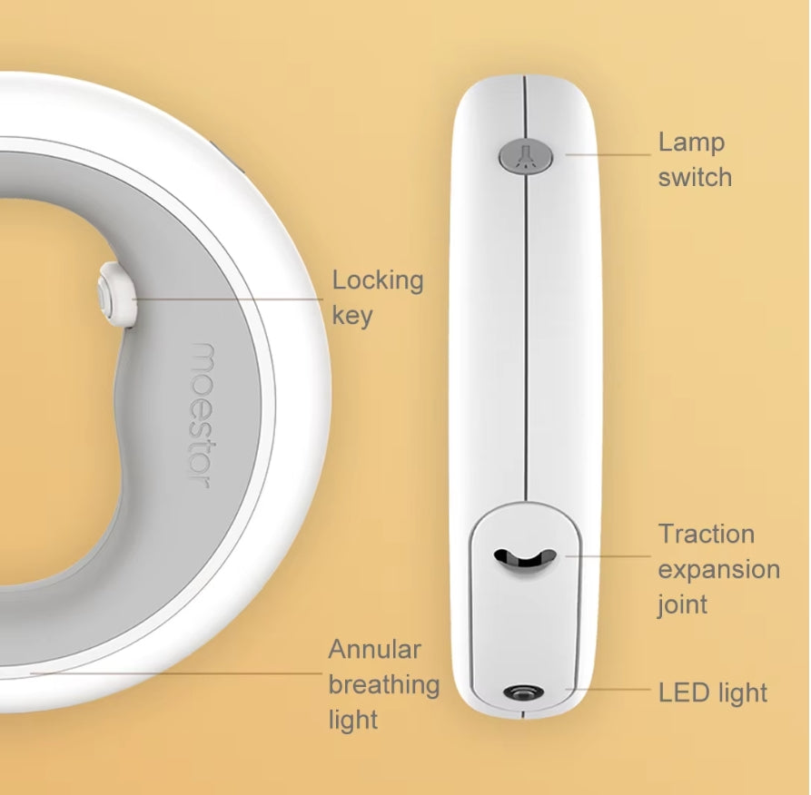 Retractable Circular Illuminated Leash
