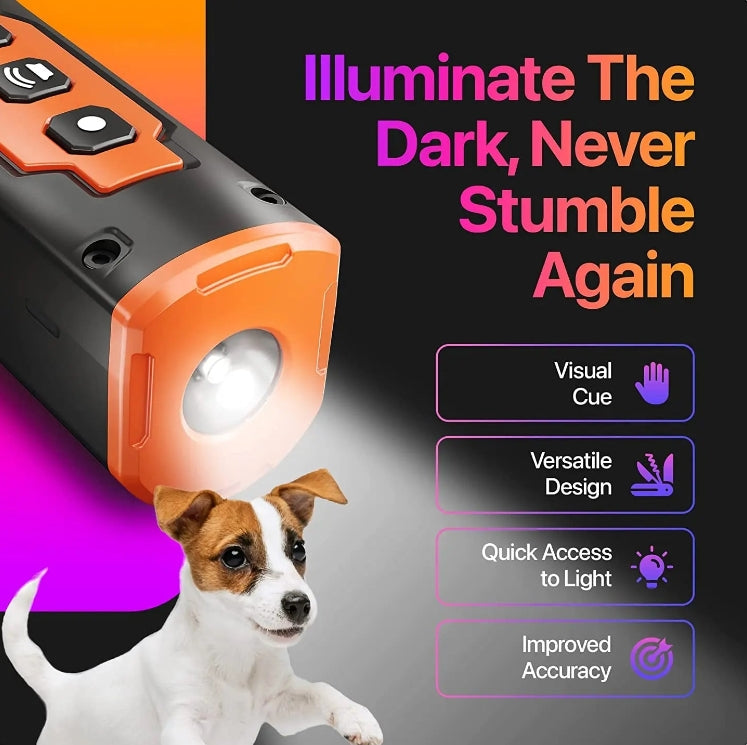 Ultrasonic Dog Repellent Flashlight