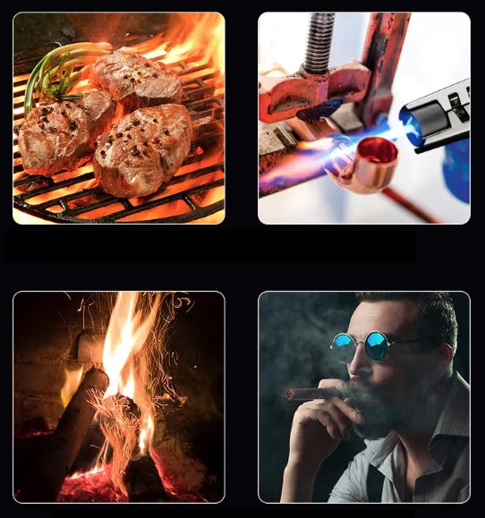 Turbo Torch Blue Flame Gas Lighter