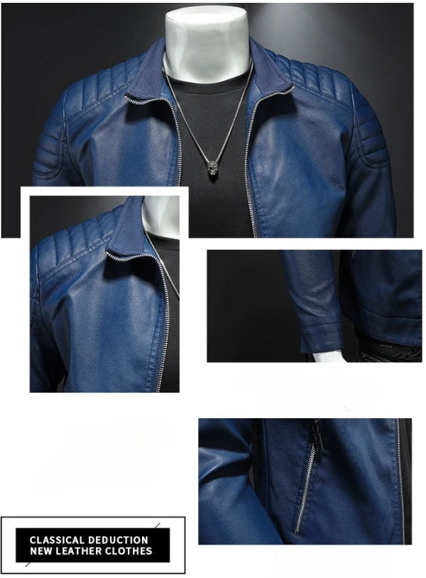 Men's MetroEdge Casual Leather Jacket