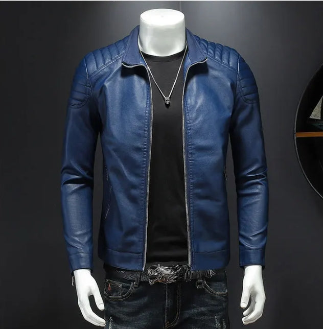 Men's MetroEdge Casual Leather Jacket