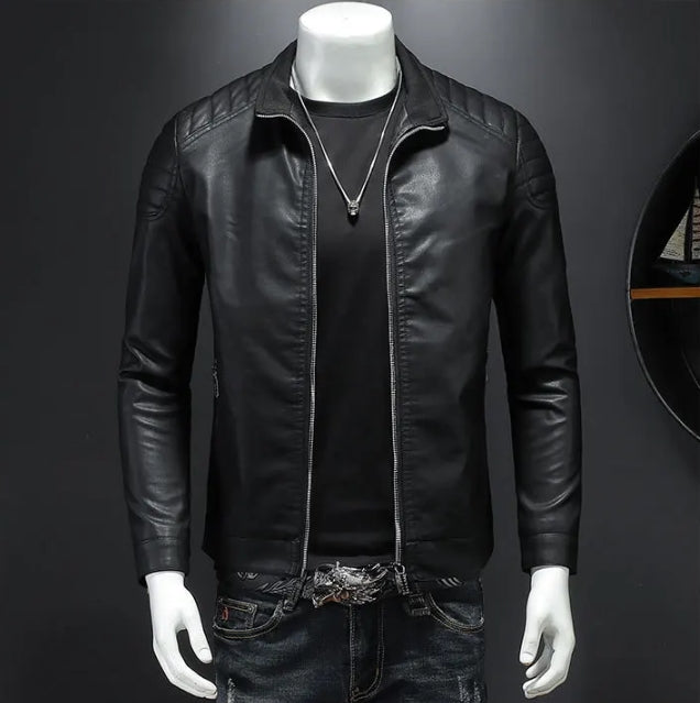 Men's MetroEdge Casual Leather Jacket