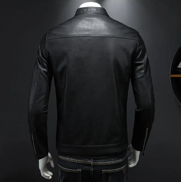 Men's MetroEdge Casual Leather Jacket