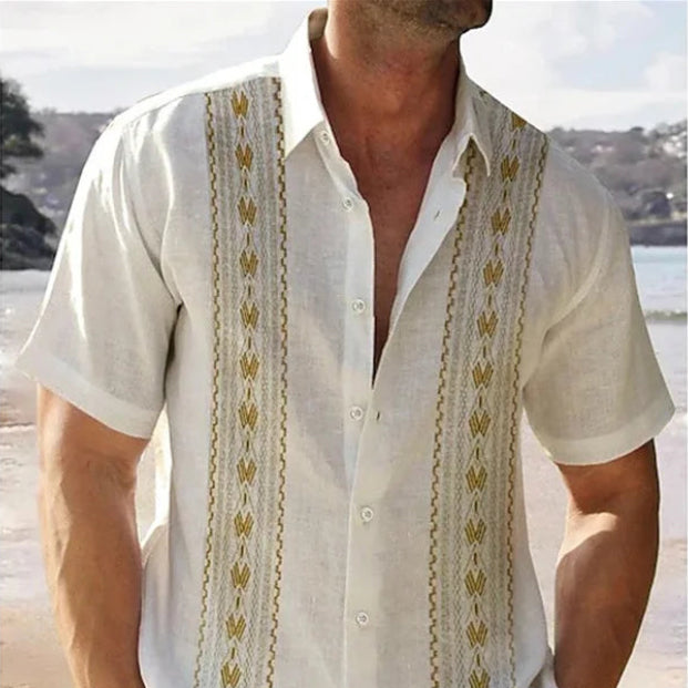 Men's Summer Flower Hawaiian Shirt