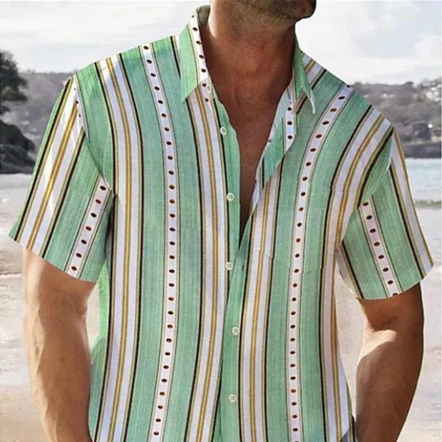 Men's Summer Flower Hawaiian Shirt