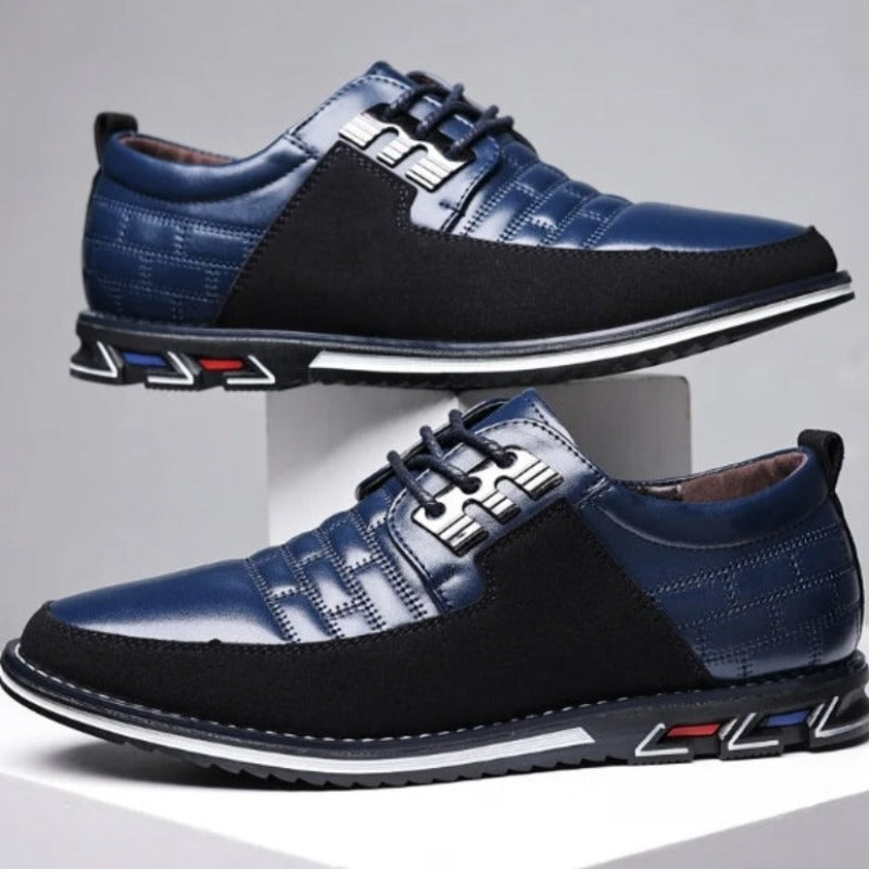 Men's Casual Leather Lace Shoes